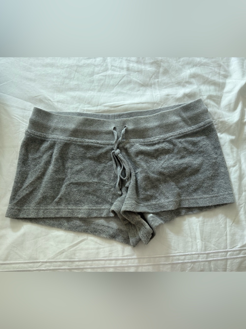 Hard tail Cozy Grey Terry Drawstring Lounge Shorts